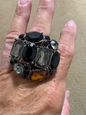 Nolan miller multicolor stone cocktail ring  Sz 8